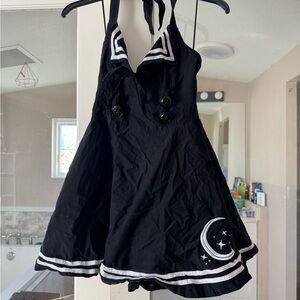 Killstar Black Sailor Halter Dress